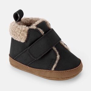 Carter's Black and Brown Baby Walker Shoes